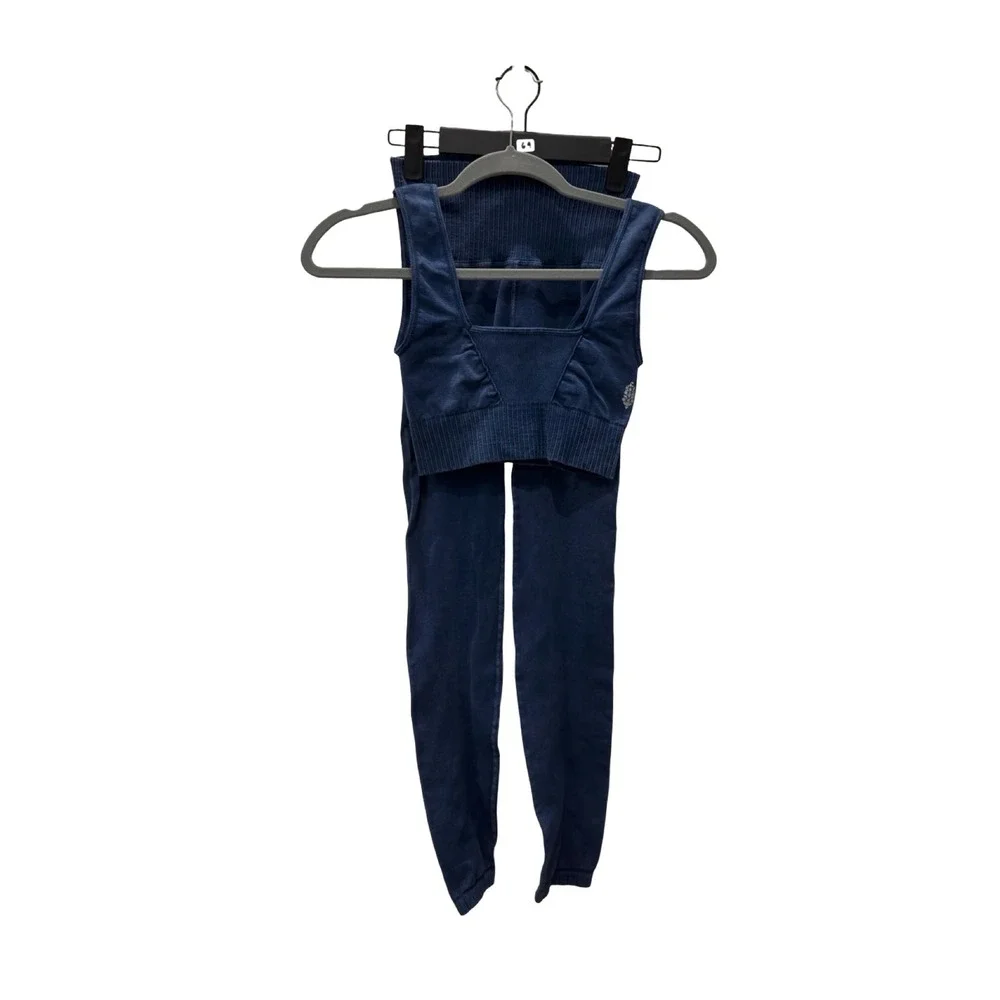 Free People X Barry Set Good Karma Leggings + sport bra size XS/S